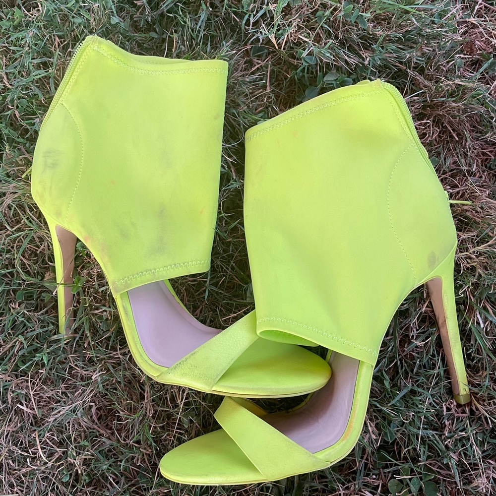 Also green heels